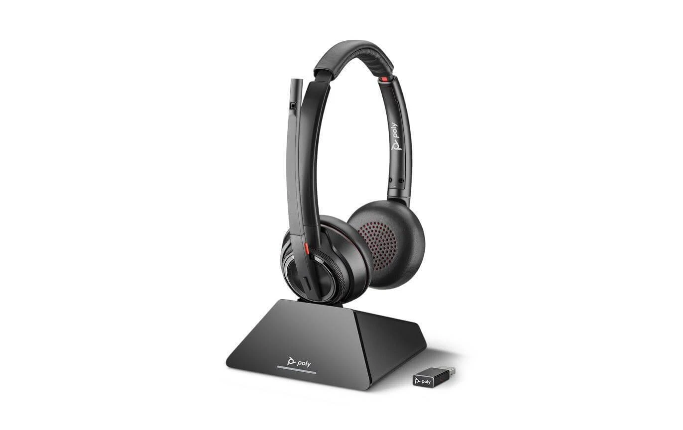 Poly Headset Savi 8220 UC Duo USB-A, D200 - Telefon Headsets 1 Poly Headset Savi 8220 UC Duo USB-A, D200 - Telefon Headsets