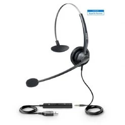 Yealink Headset UH33 Mono USB - Telefon Headsets