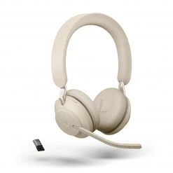 Jabra Headset Evolve2 65 Duo MS Beige, USB-A - Telefon Headsets