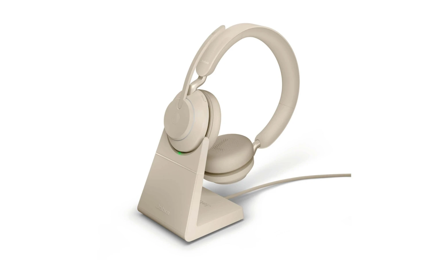 Jabra Headset Evolve2 65 Duo UC Beige, USB-A, Inkl. Ladestation - Telefon Headsets 1 Jabra Headset Evolve2 65 Duo UC Beige, USB-A, Inkl. Ladestation - Telefon Headsets