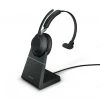 Jabra Headset Evolve2 65 Mono UC Schwarz, USB-C, Inkl. Ladestation - Telefon Headsets