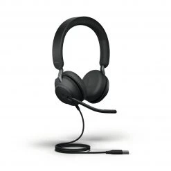 Jabra Headset Evolve2 40 Duo MS Schwarz, USB-A - Telefon Headsets