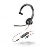Poly Headset Blackwire 3315 USB-A, Klinke, Schwarz - Telefon Headsets