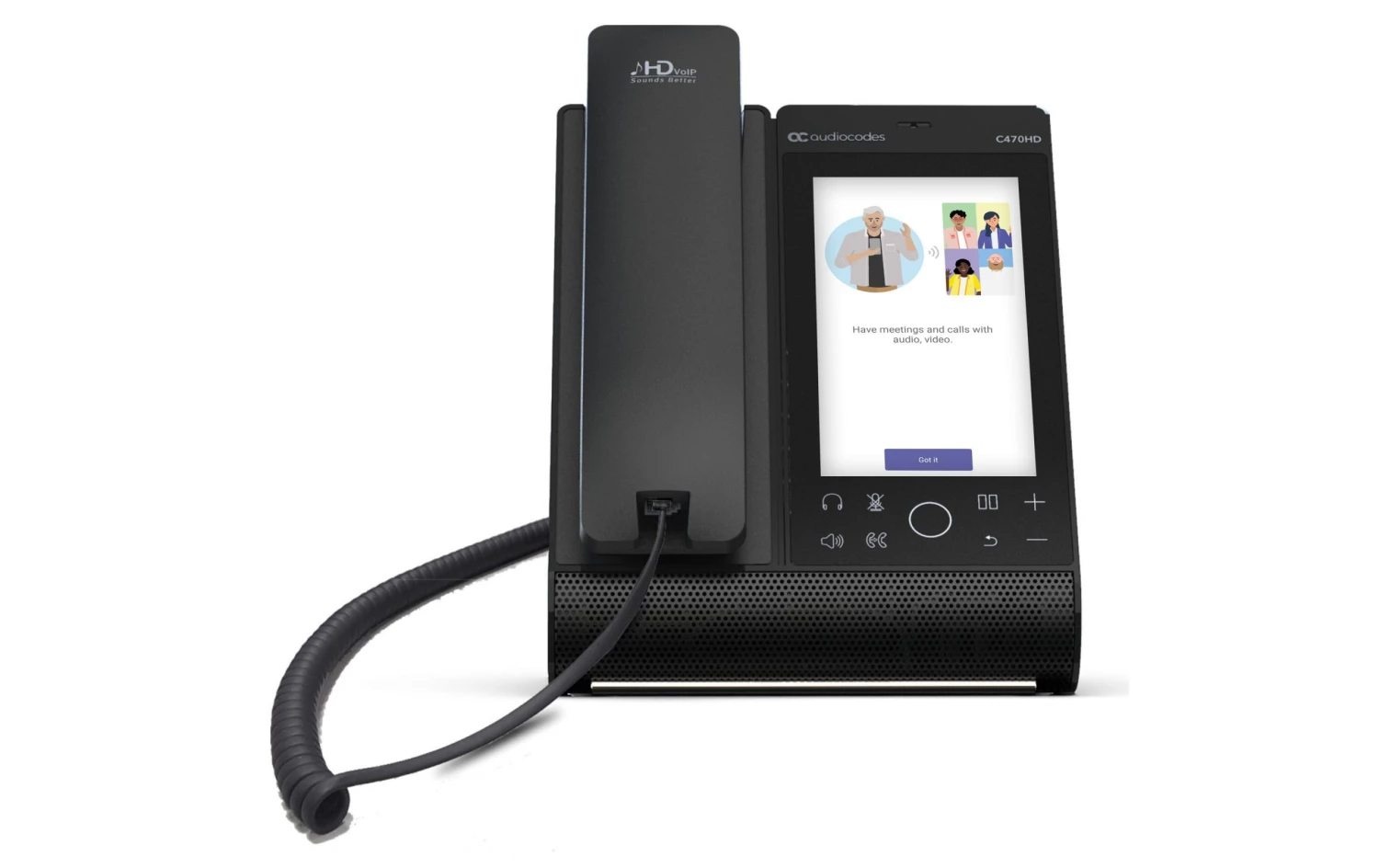 Audiocodes Tischtelefon C470HD Microsoft Teams Schwarz - Festnetz-Telefone 1 Audiocodes Tischtelefon C470HD Microsoft Teams Schwarz - Festnetz-Telefone