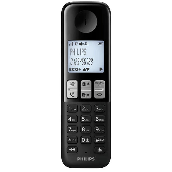 Philips D2501B Schwarz - Festnetz-Telefone 2 Philips D2501B Schwarz - Festnetz-Telefone – Bild 2