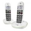 Doro Schnurlostelefon PhoneEasy 110 Duo Weiss - Festnetz-Telefone