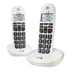Doro Schnurlostelefon PhoneEasy 110 Duo Weiss - Festnetz-Telefone
