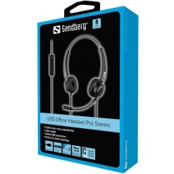 Sandberg Headset USB Office Pro Stereo - Telefon Headsets -Logitech Verkäufe 1206455 3 5