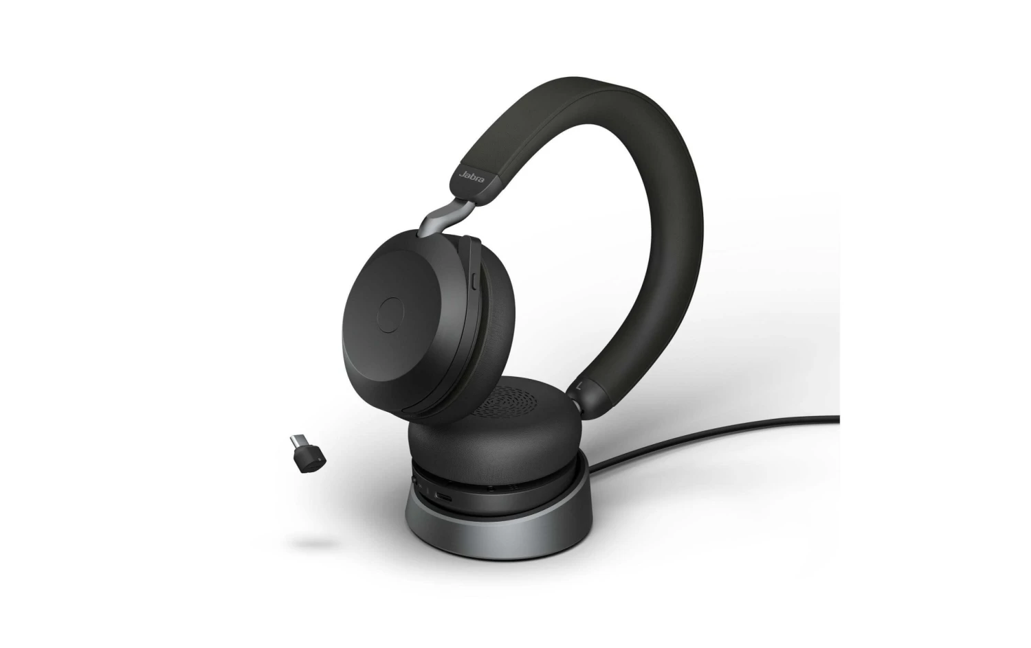 Jabra Headset Evolve2 75 Duo UC Schwarz, USB-C, Inkl. Ladestation - Telefon Headsets 1 Jabra Headset Evolve2 75 Duo UC Schwarz, USB-C, Inkl. Ladestation - Telefon Headsets