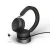 Jabra Headset Evolve2 75 Duo MS Schwarz, USB-C, Inkl. Ladestation - Telefon Headsets