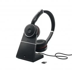 Jabra Headset Evolve 75SE MS Duo Inkl. Ladestation - Telefon Headsets