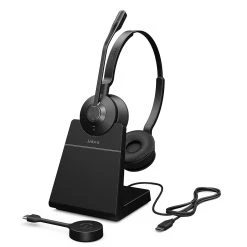 Jabra Headset Engage 55 UC Duo USB-C, Inkl. Ladestation - Telefon Headsets