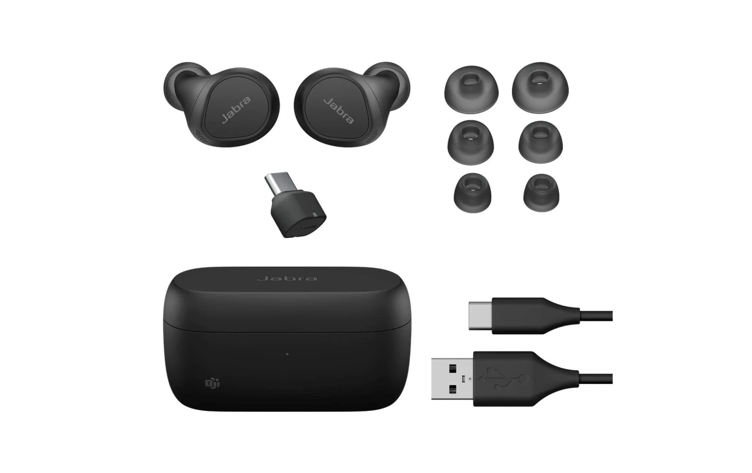 Jabra Headset Evolve2 Buds UC USB-C - Telefon Headsets 2 Jabra Headset Evolve2 Buds UC USB-C - Telefon Headsets – Bild 2