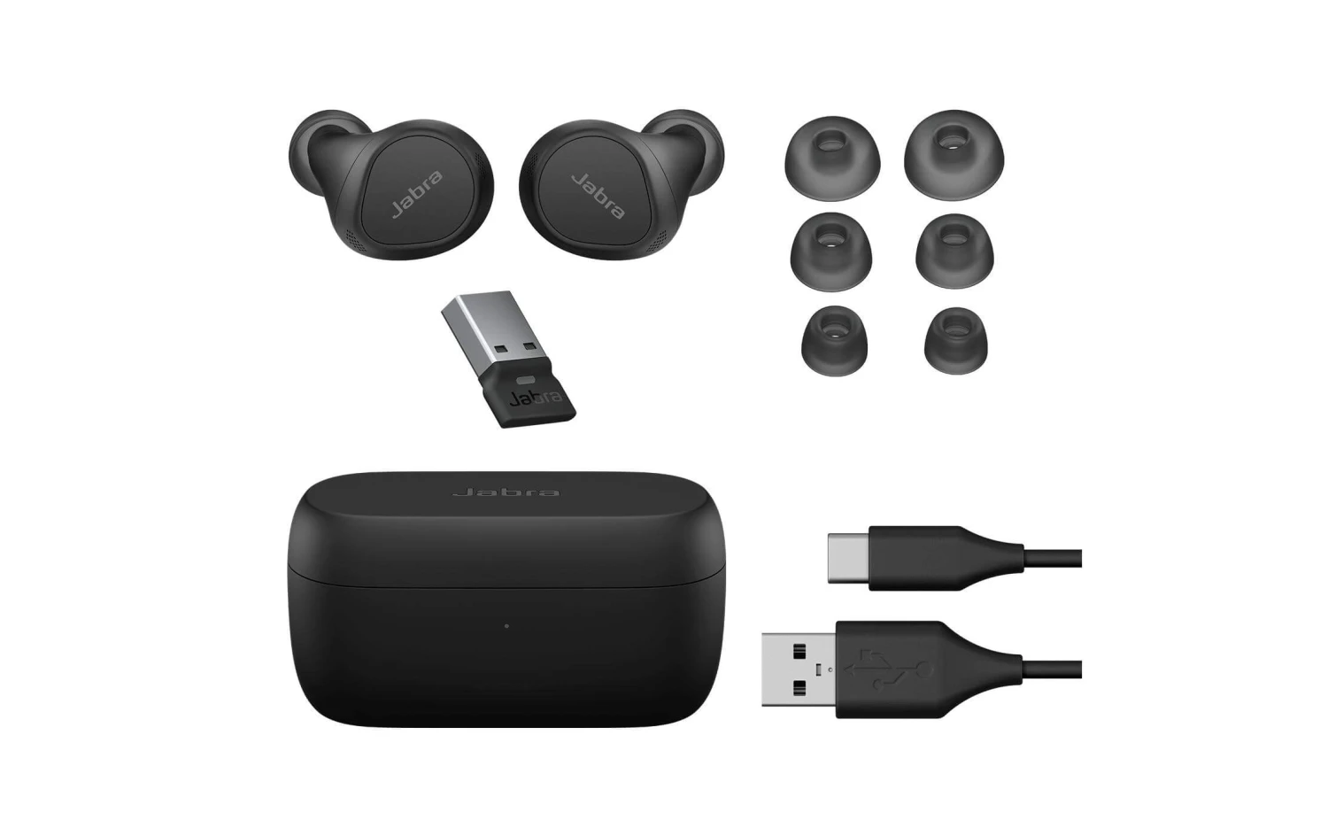 Jabra Headset Evolve2 Buds UC USB-A - Telefon Headsets 2 Jabra Headset Evolve2 Buds UC USB-A - Telefon Headsets – Bild 2