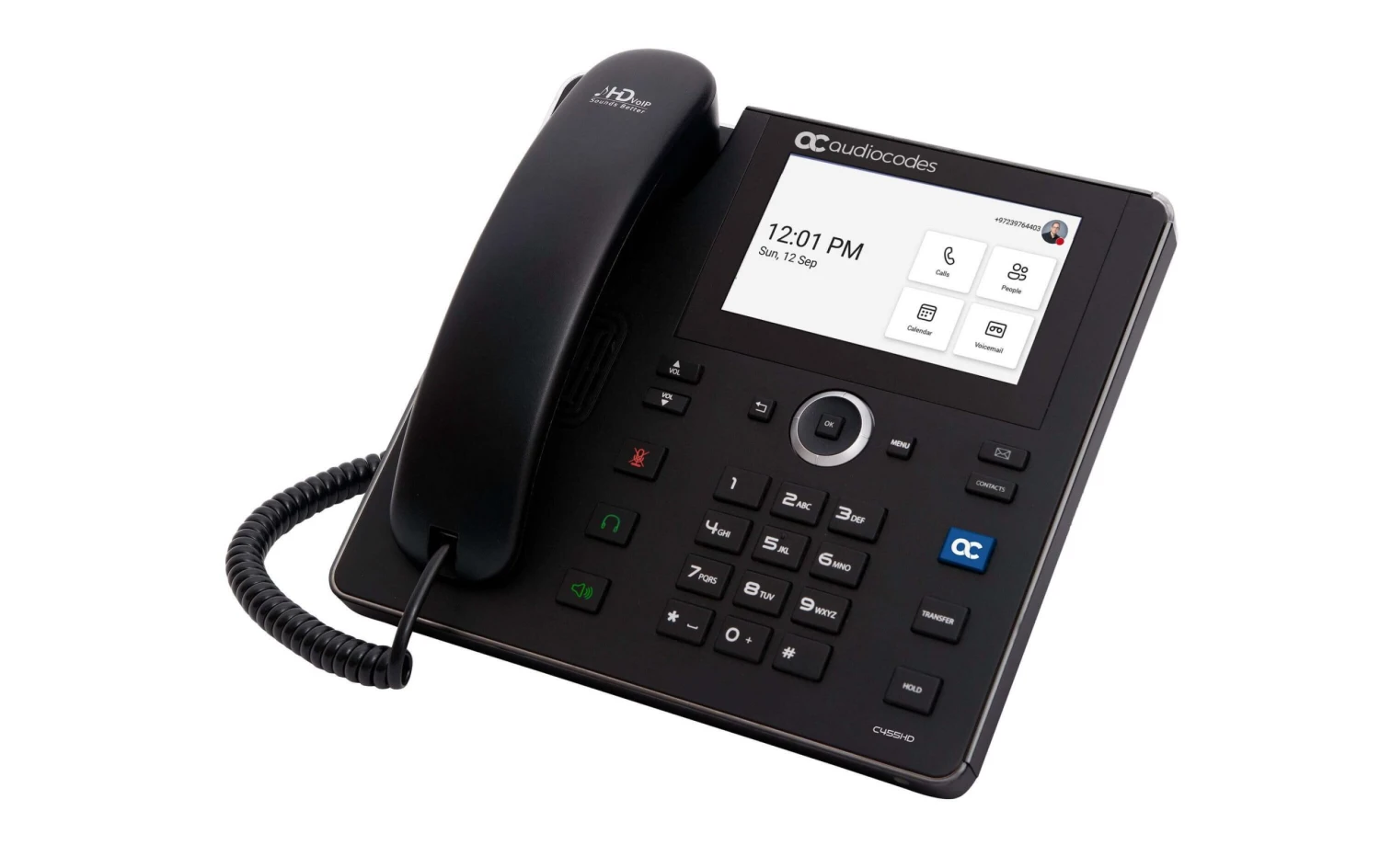 Audiocodes Tischtelefon C455HD Microsoft Teams Schwarz - Festnetz-Telefone 1 Audiocodes Tischtelefon C455HD Microsoft Teams Schwarz - Festnetz-Telefone