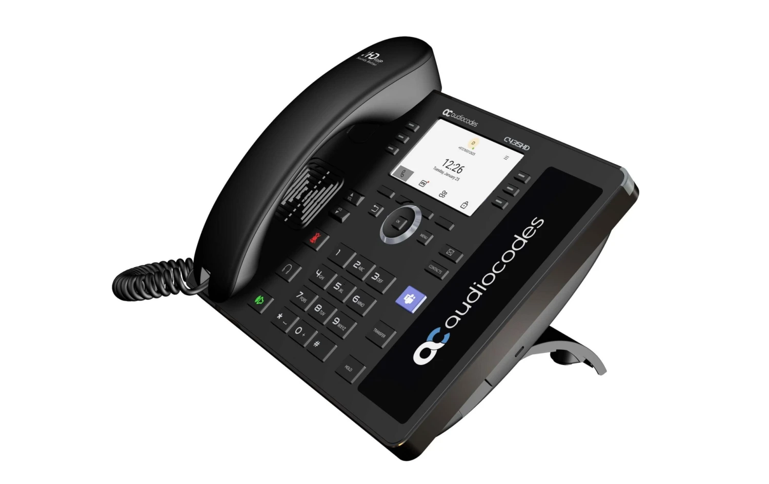 Audiocodes Tischtelefon C435HD Microsoft Teams Schwarz - Festnetz-Telefone 2 Audiocodes Tischtelefon C435HD Microsoft Teams Schwarz - Festnetz-Telefone – Bild 2