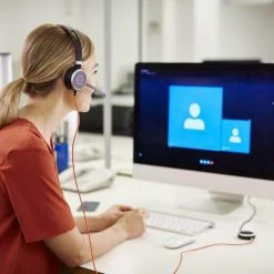 Jabra Headset Evolve 40 Duo MS - Telefon Headsets -Logitech Verkäufe 324608 3 5