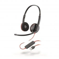 Poly Headset Blackwire 3220 Duo USB - Telefon Headsets