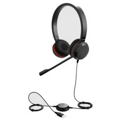 Jabra Headset Evolve 20SE MS Duo - Telefon Headsets -Logitech Verkäufe 889025 3 5
