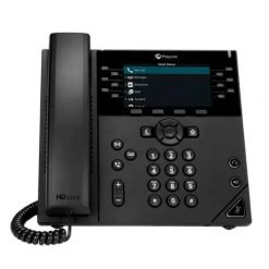 Poly Tischtelefon VVX 450 Schwarz - Voice Over IP